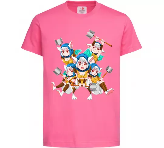 Детская футболка Meepo art Ярко-розовый фото