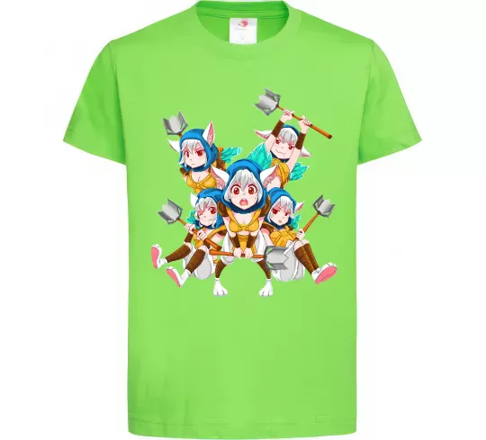 Детская футболка Meepo art Лаймовый фото