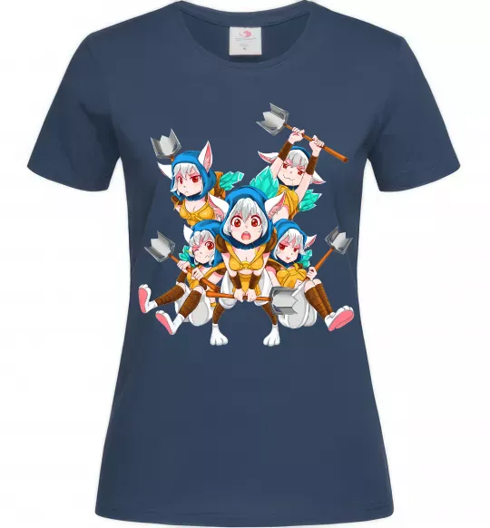 Жіноча футболка Meepo art Темно-синій фото