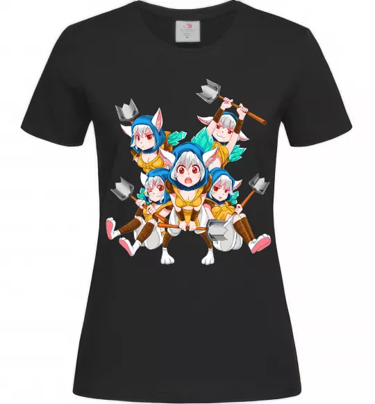 Жіноча футболка Meepo art Чорний фото