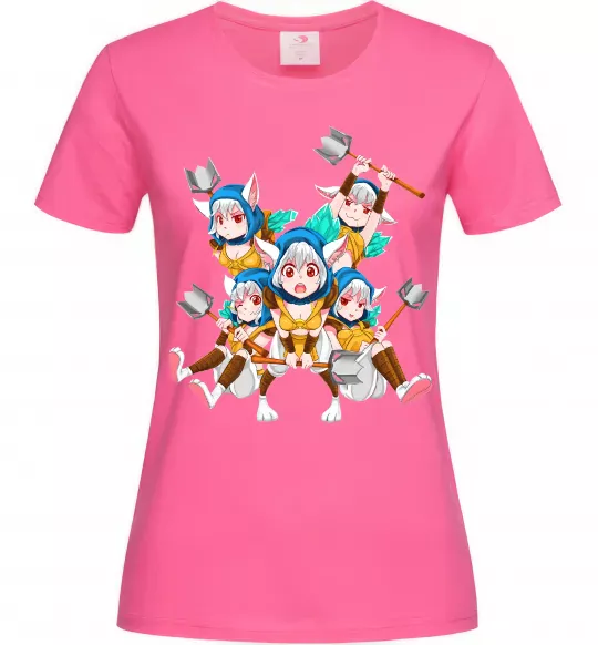 Жіноча футболка Meepo art Яскраво-рожевий фото