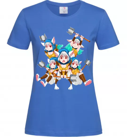 Жіноча футболка Meepo art Яскраво-синій фото