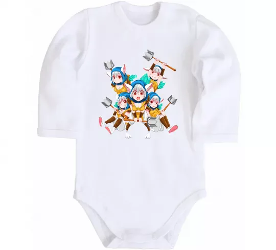 Детский боди Meepo art Белый фото