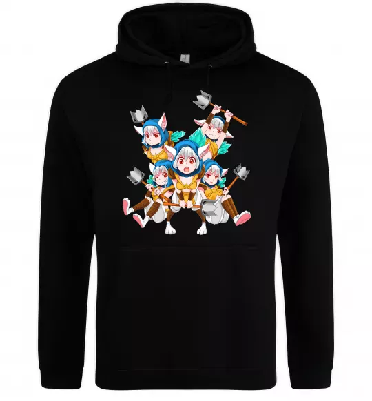 Мужская толстовка (худи) Meepo art Черный фото