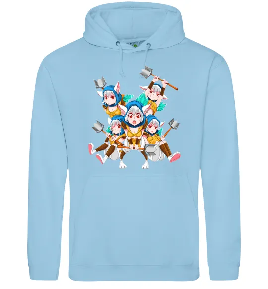 Чоловіча толстовка (худі) Meepo art Блакитний фото