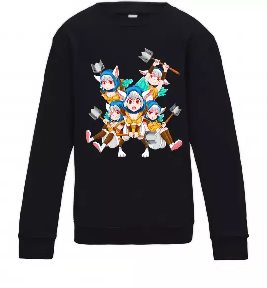 Детский Свитшот Meepo art Черный фото