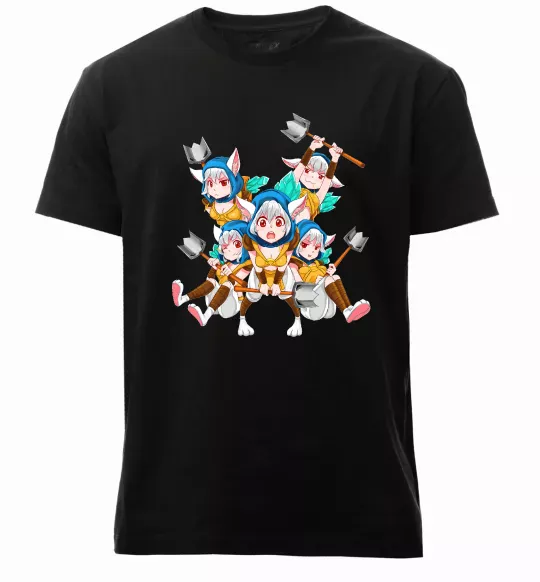 Мужская премиум футболка Meepo art Черный фото