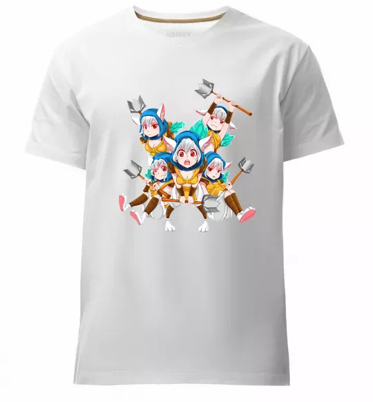 Мужская премиум футболка Meepo art Белый фото