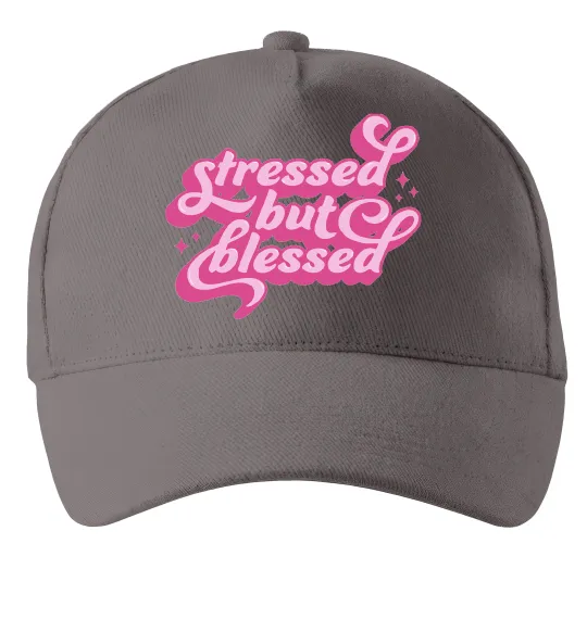 Кепка Stressed but blessed Серый фото