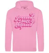 Женская толстовка (худи) Stressed but blessed Розовый фото