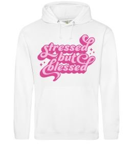Женская толстовка (худи) Stressed but blessed