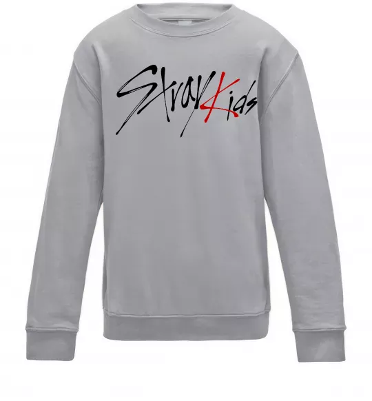 Детский Свитшот Stray Kids Серый меланж фото