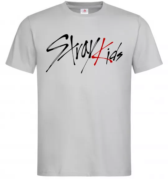 Чоловіча футболка Stray Kids Сірий фото