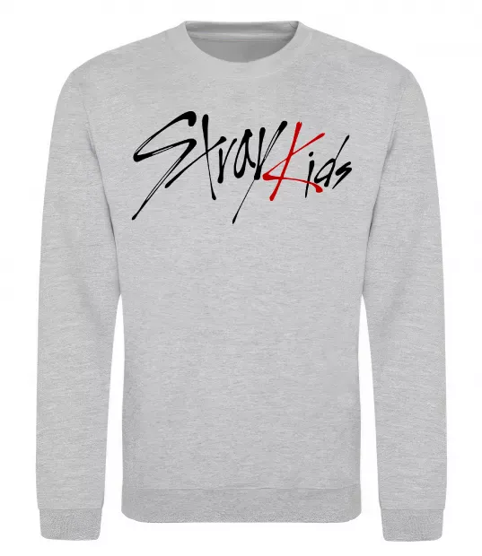 Свитшот Stray Kids Серый меланж фото