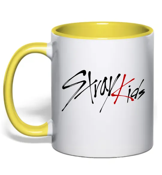 Чашка с цветной ручкой Stray Kids Лимонный фото