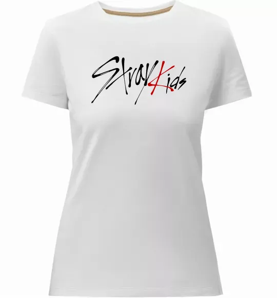 Женская премиум футболка Stray Kids Белый фото
