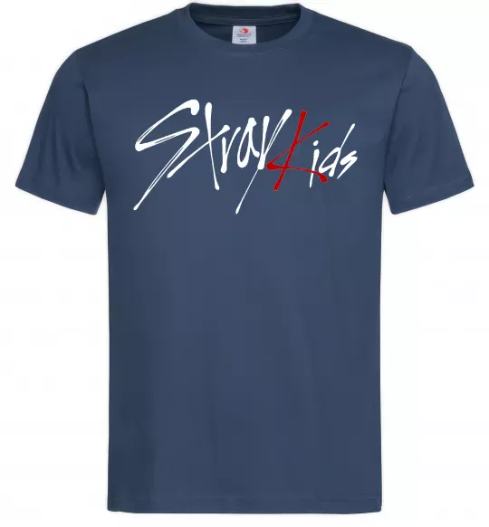 Чоловіча футболка Stray Kids Темно-синій фото