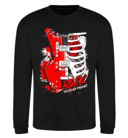 Свитшот Rock in your heart Черный фото