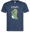 Мужская футболка RAWR Dino Темно-синий фото