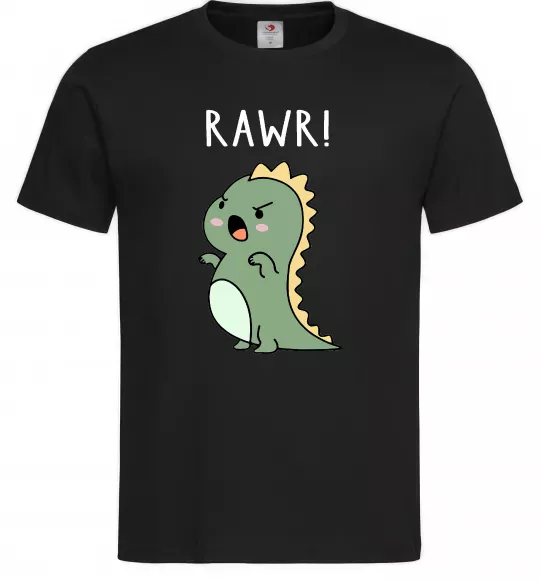 Мужская футболка RAWR Dino Черный фото