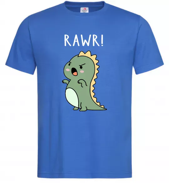 Мужская футболка RAWR Dino Ярко-синий фото