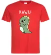 Мужская футболка RAWR Dino Красный фото