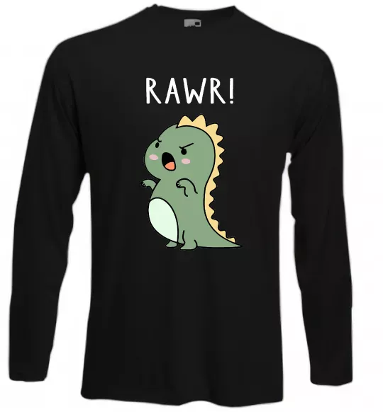 Лонгслів RAWR Dino Чорний фото