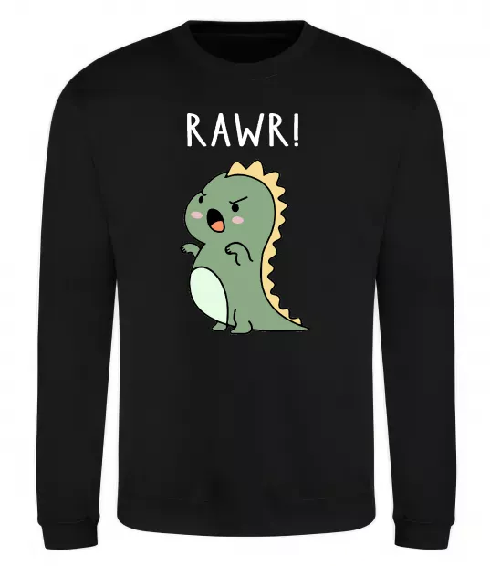 Свитшот RAWR Dino Черный фото