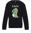 Дитячий світшот RAWR Dino Чорний Дитячий світшот RAWR Dino Чорний фото