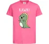 Детская футболка RAWR Dino Ярко-розовый фото
