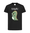 Детская футболка RAWR Dino Черный фото