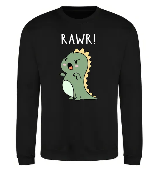 Світшот RAWR Dino Чорний фото