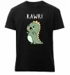 Мужская премиум футболка RAWR Dino Черный фото