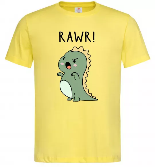 Мужская футболка RAWR Dino Лимонный фото