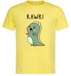 Мужская футболка RAWR Dino Лимонный фото
