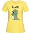 Женская футболка RAWR Dino Лимонный фото