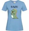 Женская футболка RAWR Dino Голубой фото