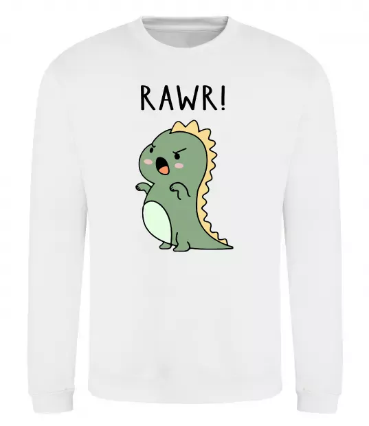 Свитшот RAWR Dino Белый фото