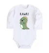 Дитячий бодік RAWR Dino Білий фото