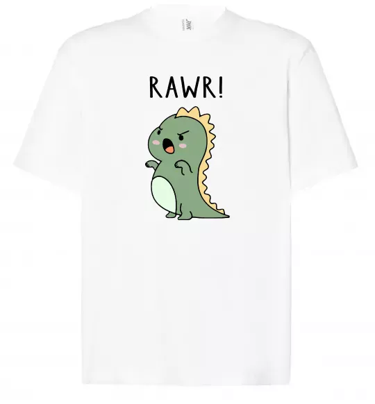 Футболка Оверсайз RAWR Dino Белый фото