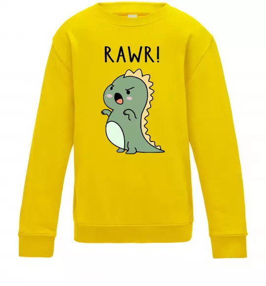 Дитячий світшот RAWR Dino Сонячно жовтий фото