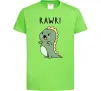 Детская футболка RAWR Dino Лаймовый фото
