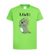 Детская футболка RAWR Dino Лаймовый фото