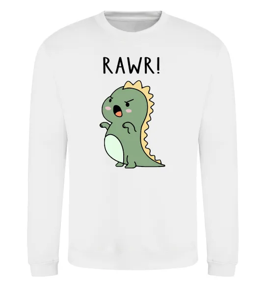 Світшот RAWR Dino Білий фото
