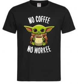 Мужская футболка No coffee no workee
