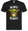 Мужская футболка No coffee no workee Черный фото