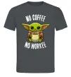 Мужская футболка No coffee no workee Графит фото