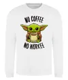 Свитшот No coffee no workee Белый Свитшот No coffee no workee Белый фото