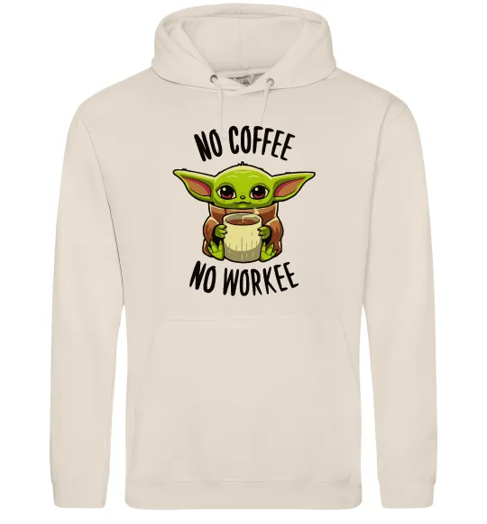 Мужская толстовка (худи) No coffee no workee Таш фото