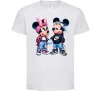 Детская футболка Mickie and Minnie Mouse Белый фото